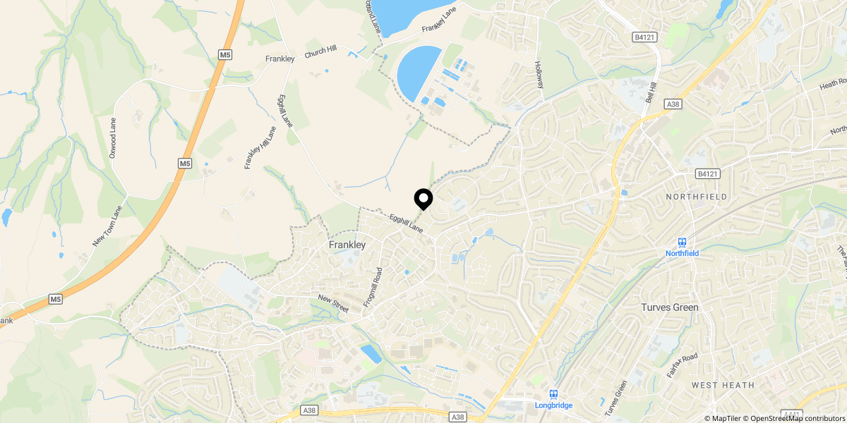 Approximate location of Wilden Close, Birmingham, B31 5PE